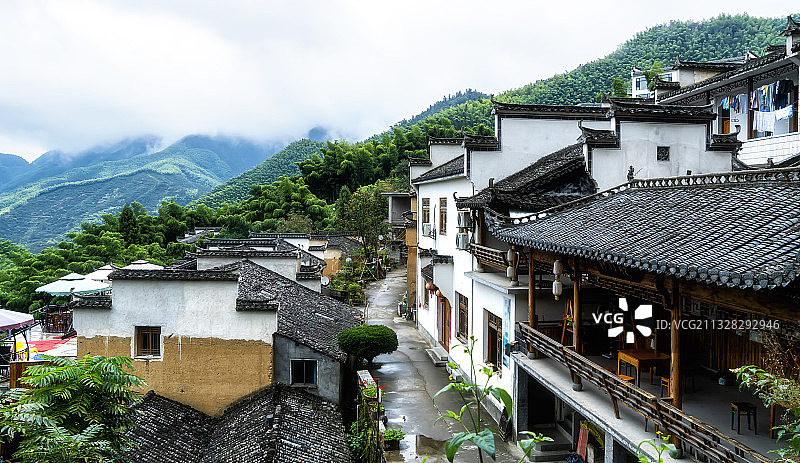安徽宏村古镇风光图片素材
