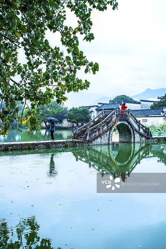 安徽宏村古镇风光图片素材