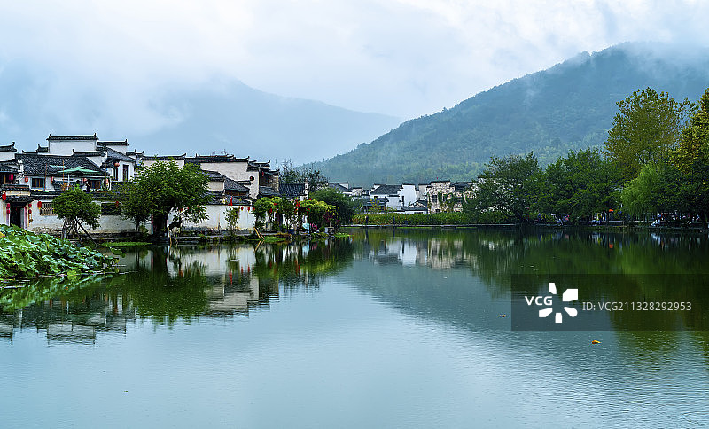 安徽宏村古镇风光图片素材