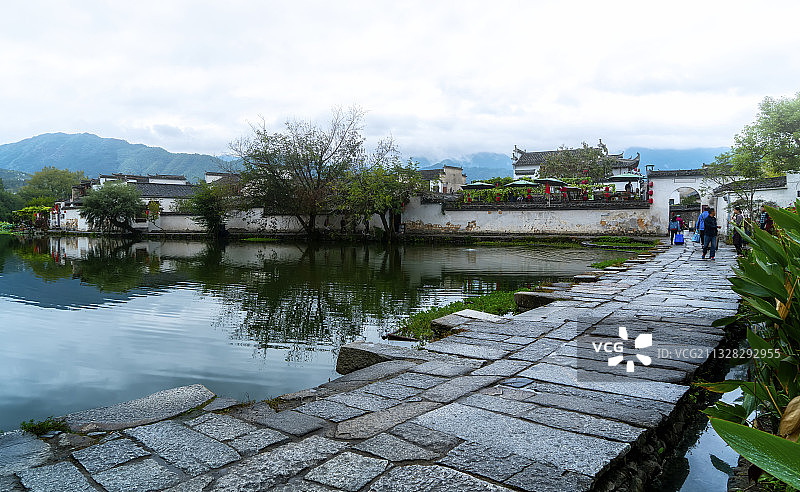 安徽宏村古镇风光图片素材