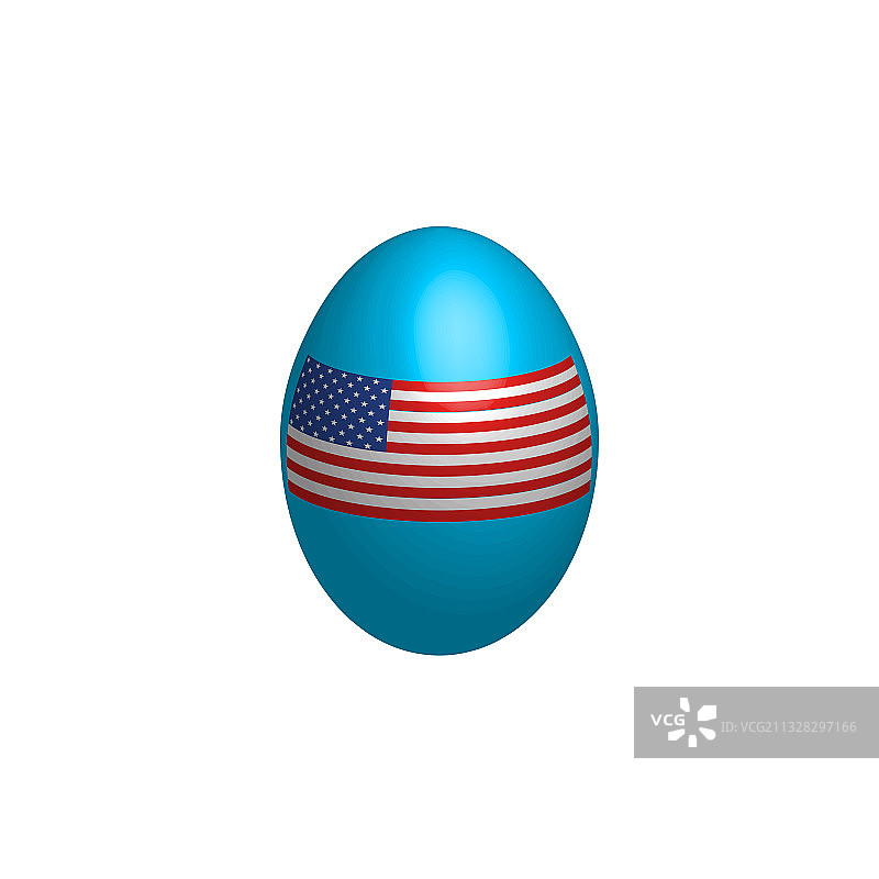 彩色旗帜复活节彩蛋图片素材