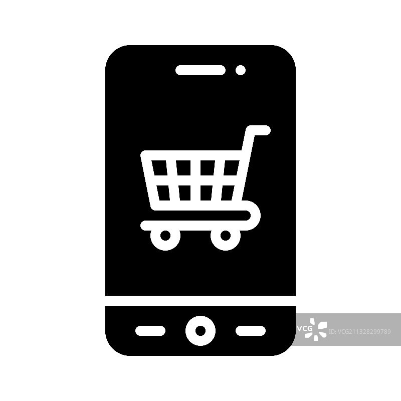 购物手推车APP图标图片素材