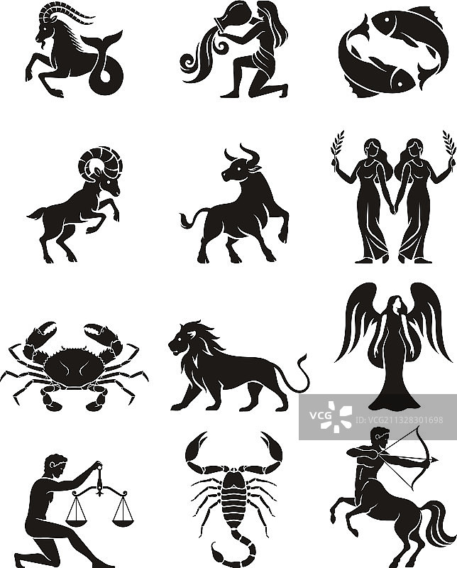 十二星座图标图片素材
