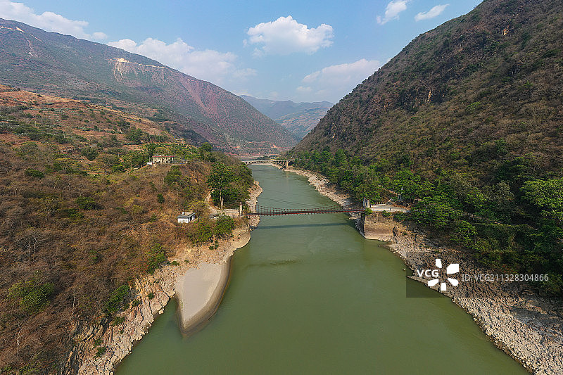 滇缅公路，惠通桥图片素材