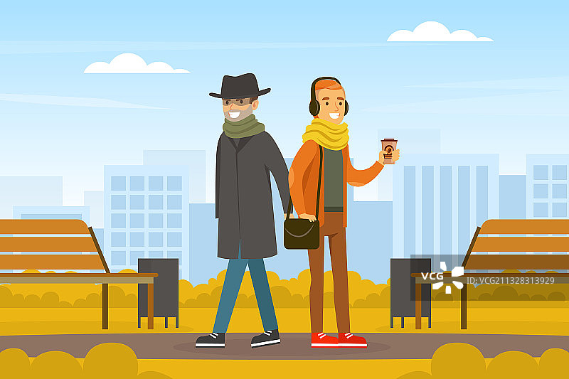 男小偷扒窃男人的钱包图片素材