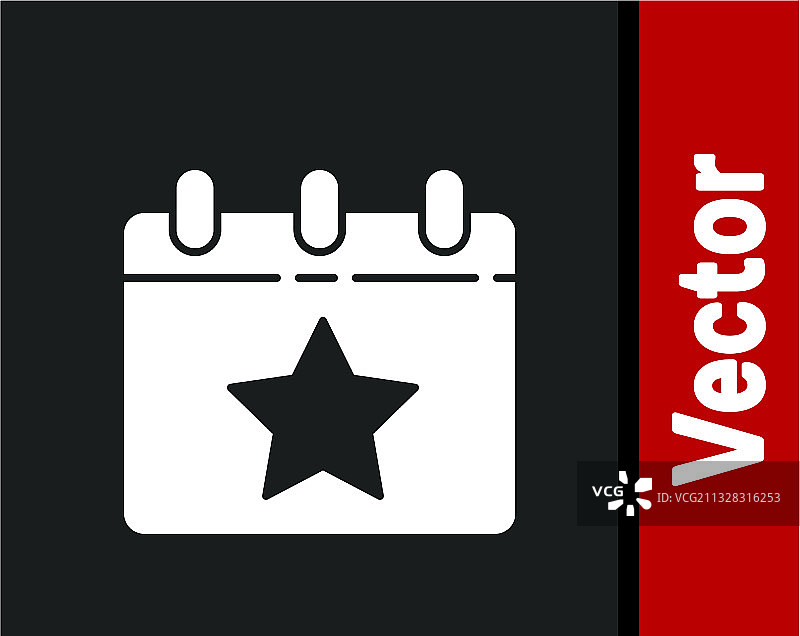 带有7月4日日期的白色日历图标图片素材