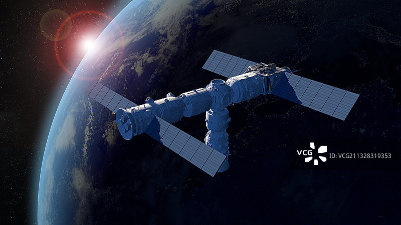 中国空间站图片素材