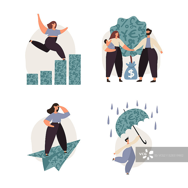 个人财务管理系列图片素材