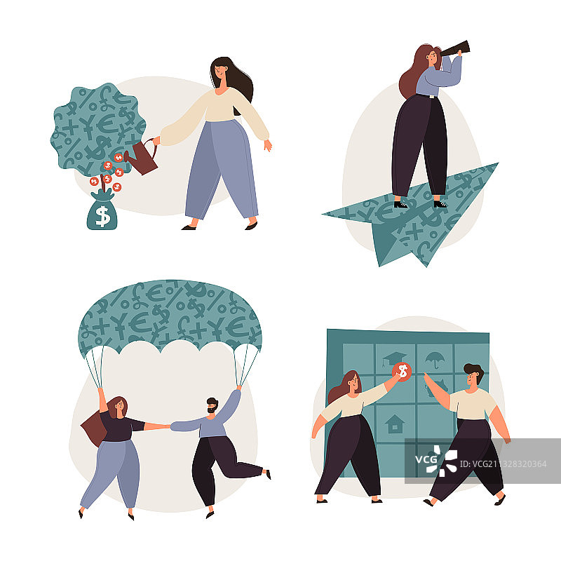 个人财务管理系列图片素材