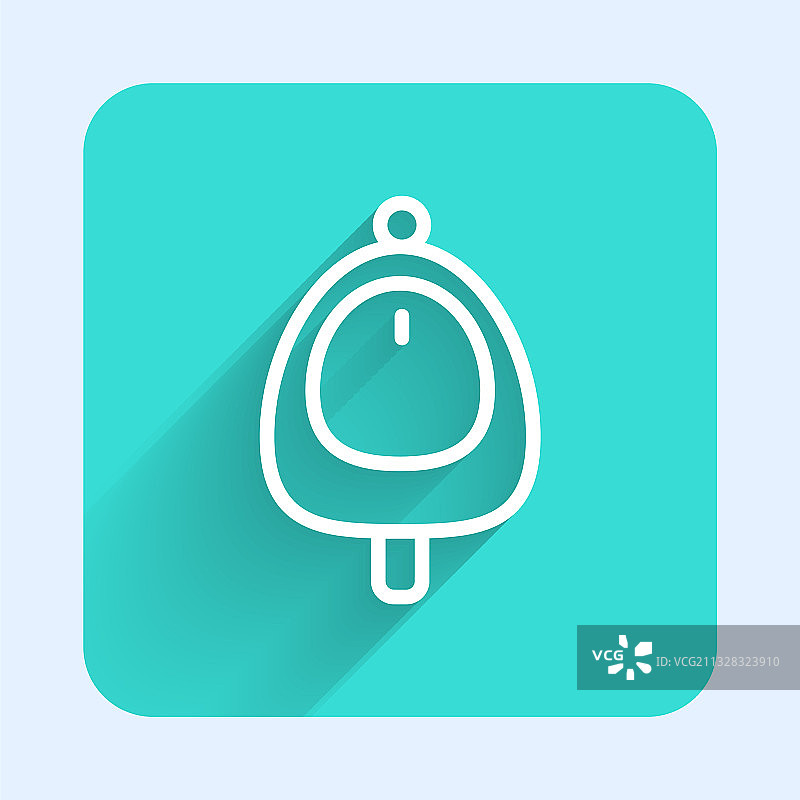 白色线条男用小便池图标图片素材