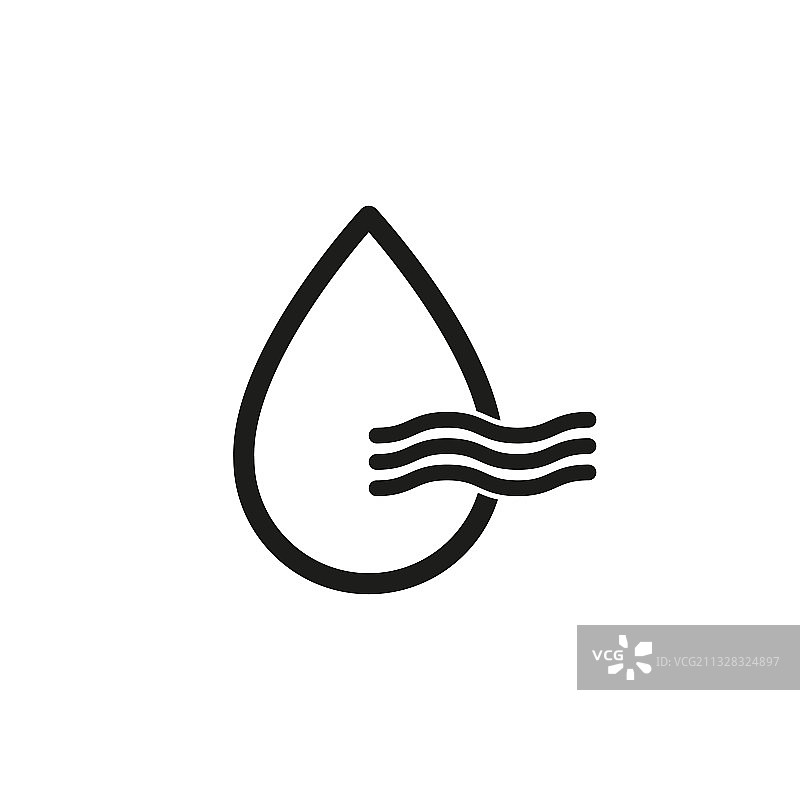 加湿图标简约设计图片素材