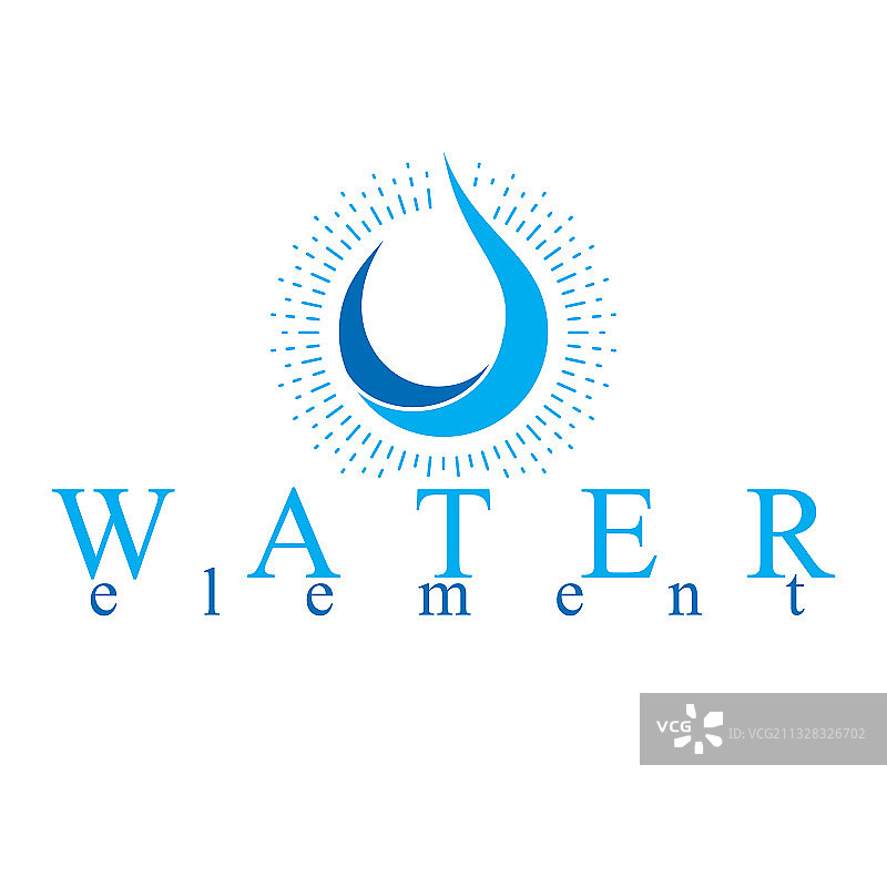 白色水面上孤立的海浪飞溅符号图片素材