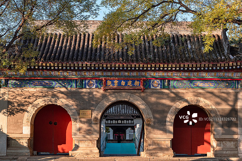北京白云观山门图片素材