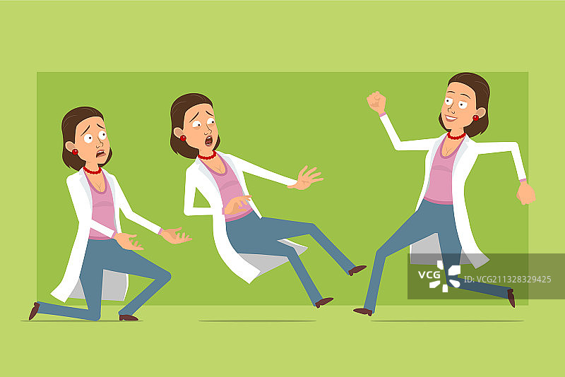 卡通趣味女医生人物图片素材