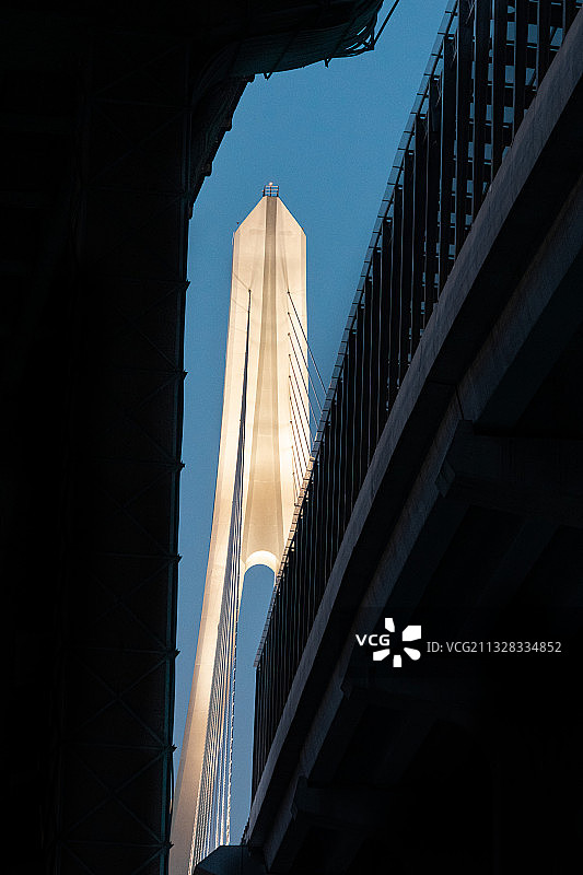 广州城市风光-番禺洛溪大桥图片素材