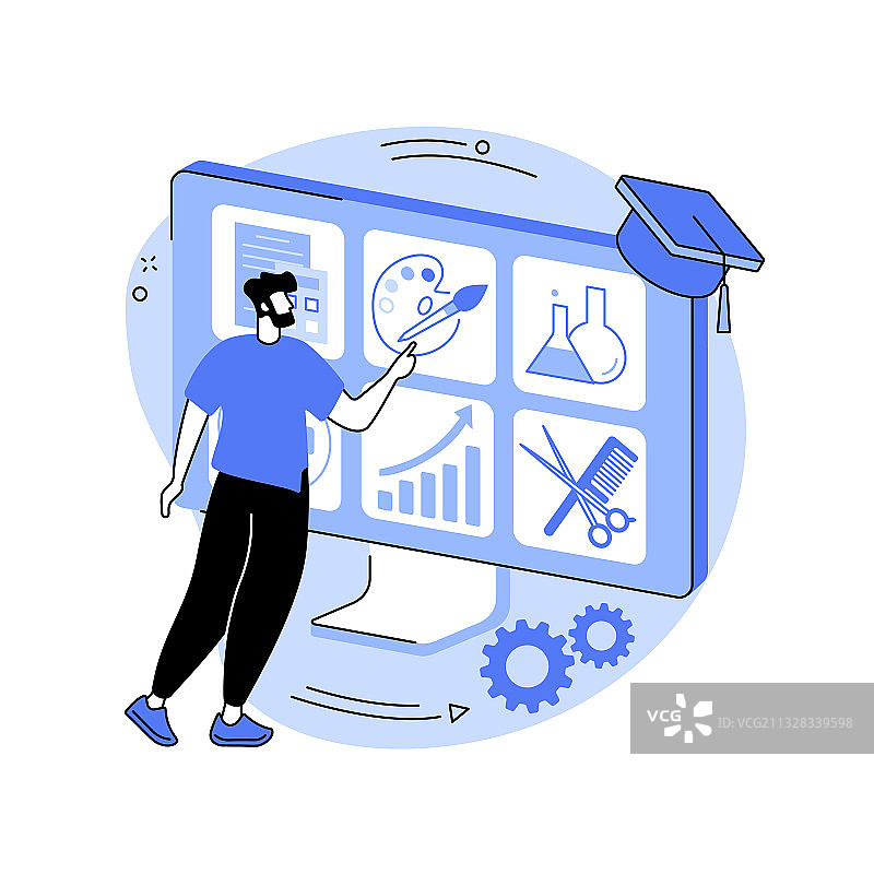 课程注册抽象概念图片素材