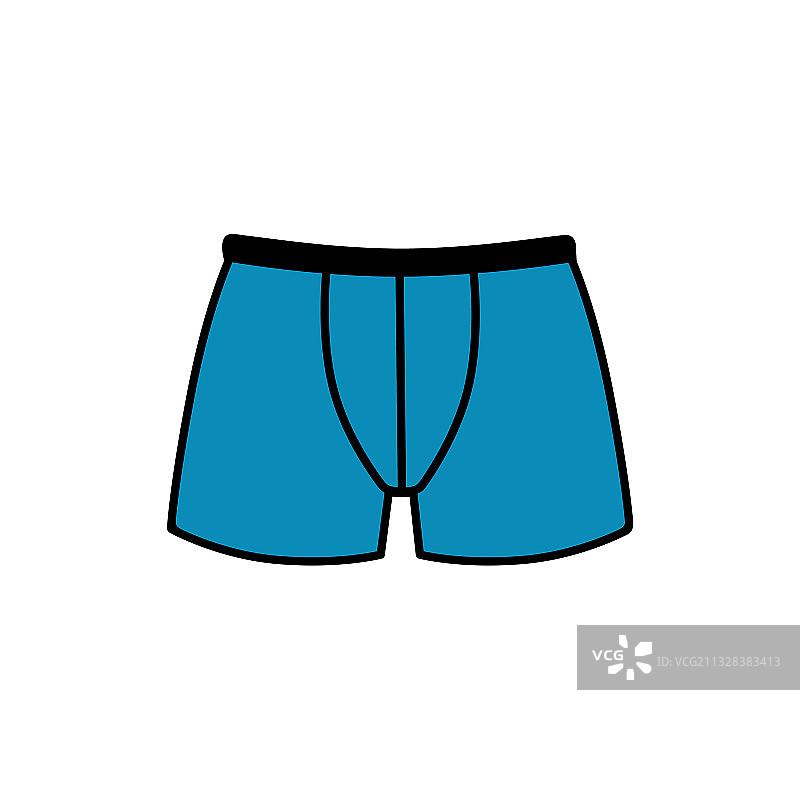 蓝色男士囊袋内裤2D图图片素材