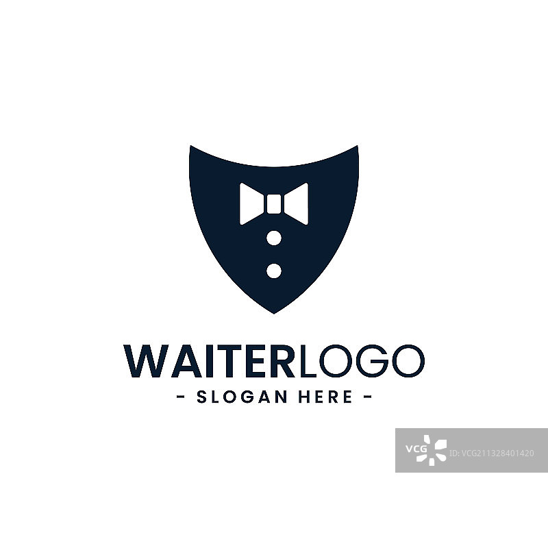 服务员Logo设计模板管家图标图片素材