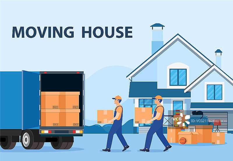 运输货物的卡车图片素材