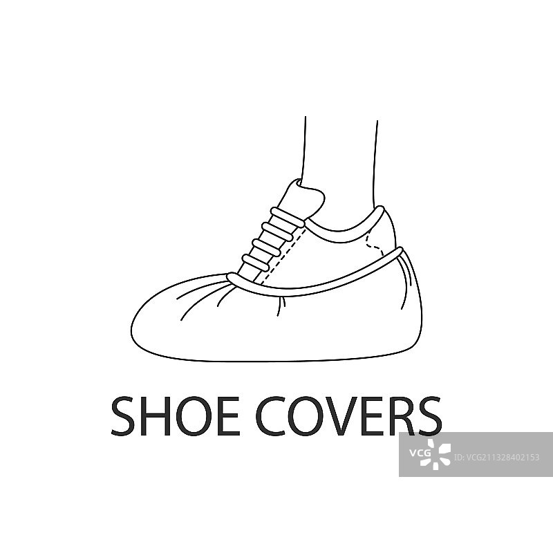 医用鞋套足部保护图片素材