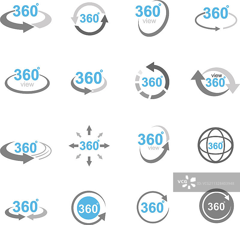 360度视图图标图片素材