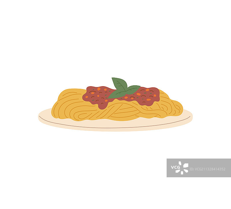 意面肉酱或番茄酱餐盘图片素材