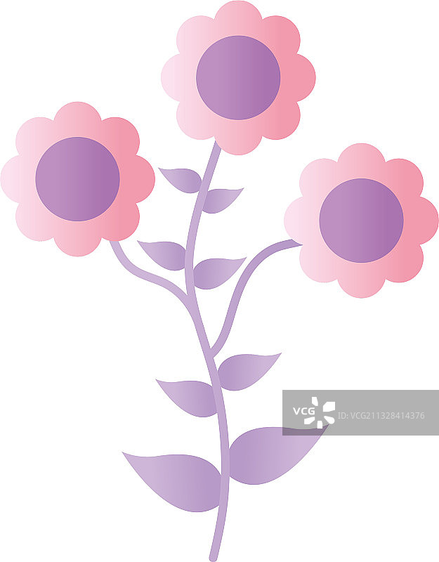 浅紫色花朵图片素材