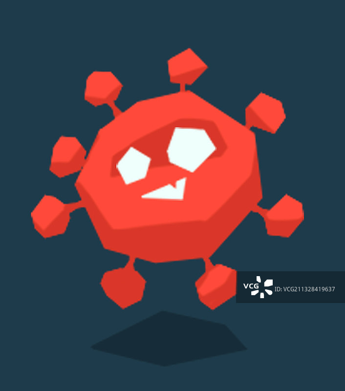 红色病毒图片素材