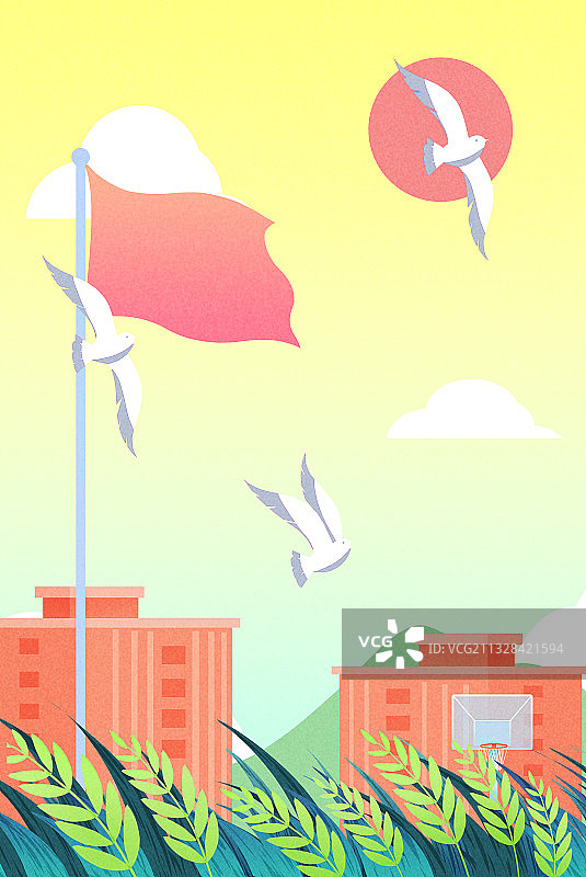 校园风光图片素材