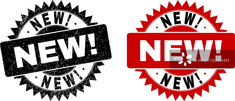 全新黑色花结邮戳印章（带磨砂效果）图片素材