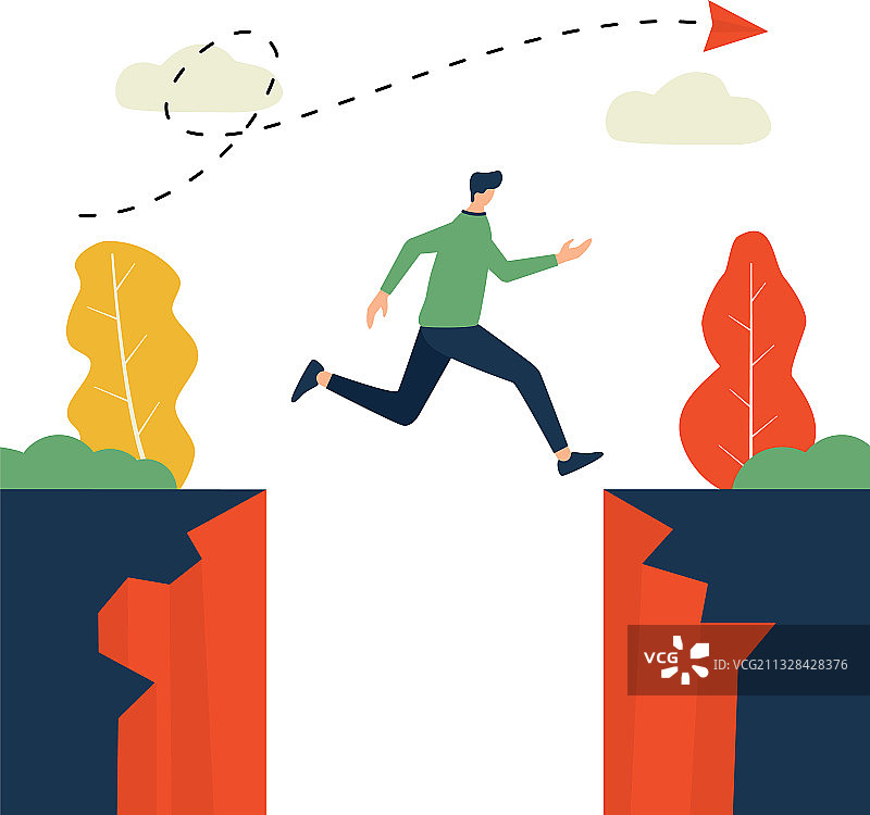 男人跳跃，为了下一个大生意，企业家图片素材