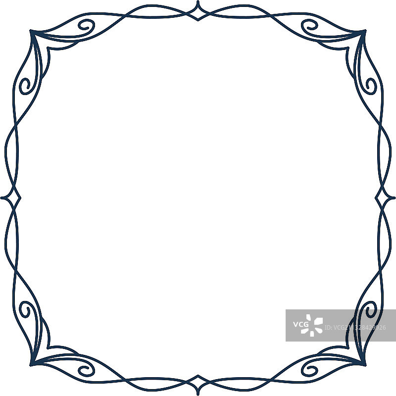 简易线条边框装饰图片素材