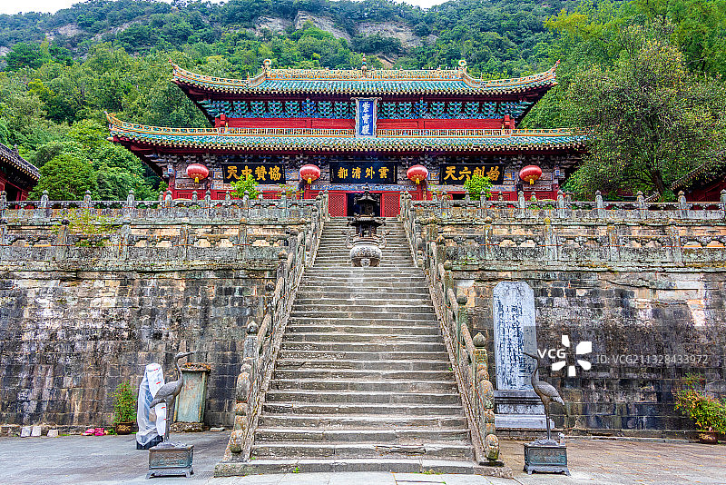 中国湖北十堰武当山紫霄宫紫霄殿图片素材