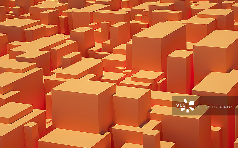 黄色多立方体城市背景图片素材