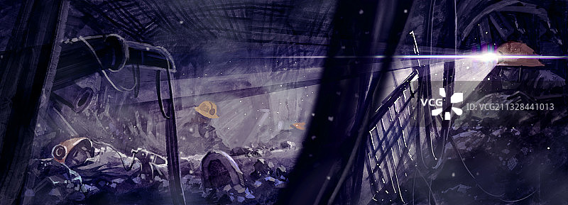 地下救援图片素材