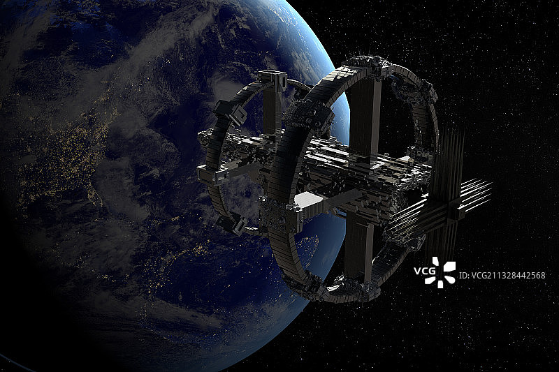 宇宙飞船空间站图片素材