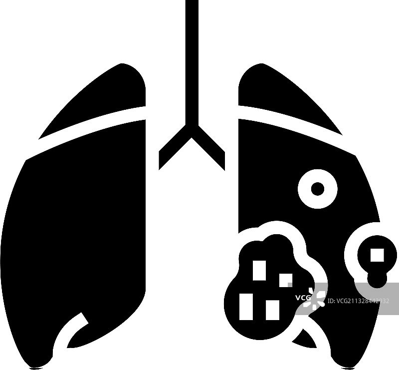急性呼吸窘迫综合征标志图标图片素材