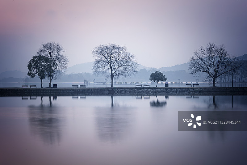 中国湖北武汉东湖绿道植物园图片素材