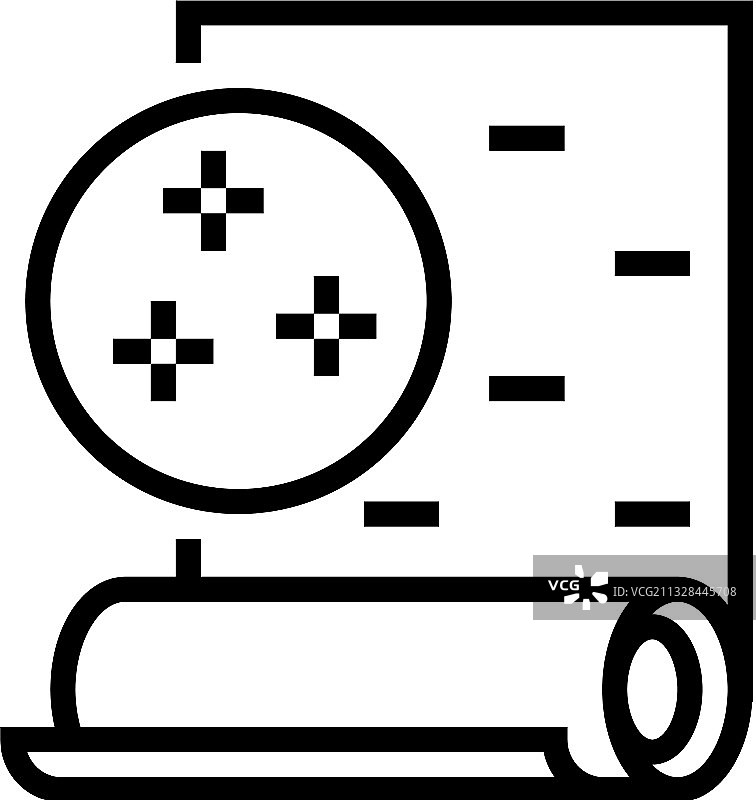 乙烯基墙纸线条图标图片素材