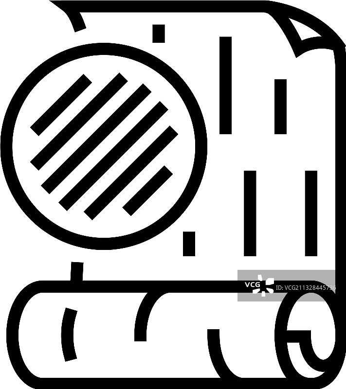 纺织壁纸线条图标图片素材