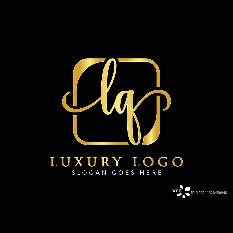 LQ字母Logo设计奢华模板图片素材