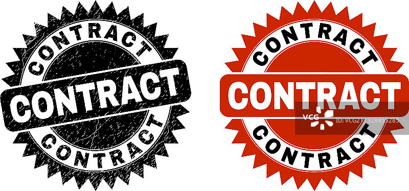 黑色花结合同印章图片素材