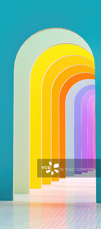 彩虹门图片素材