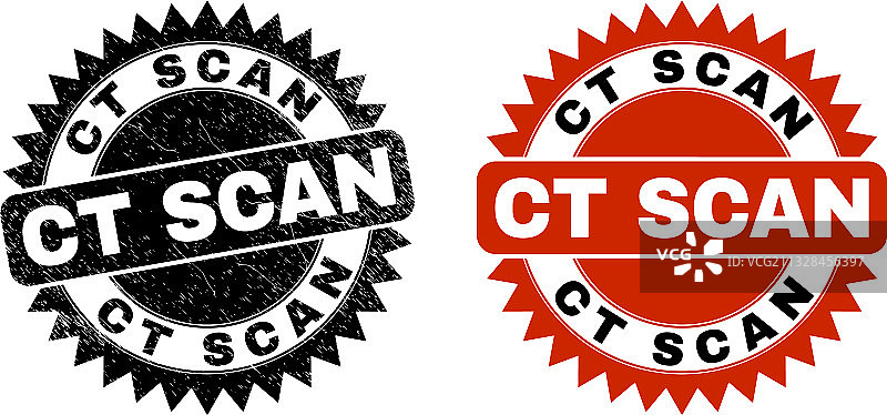 CT扫描黑色花结水印与橡胶风格图片素材