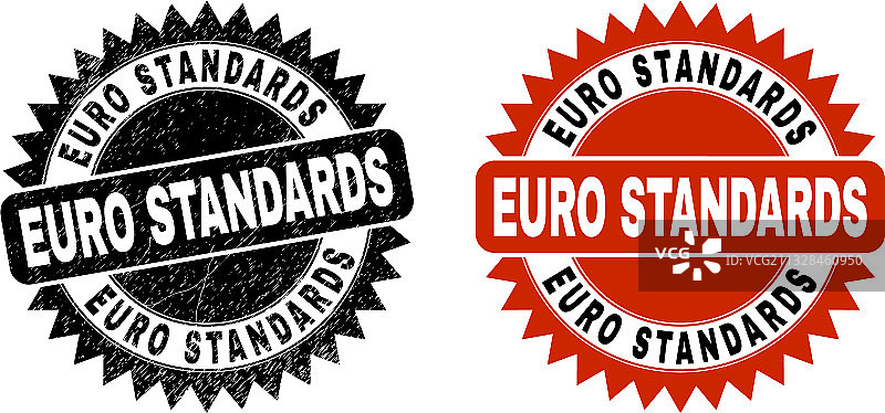 欧元标准黑色玫瑰花结印章图片素材