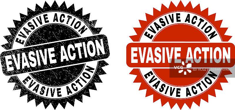 带有规避动作的黑色花环图章图片素材