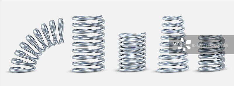 锥形金属弹簧图片素材