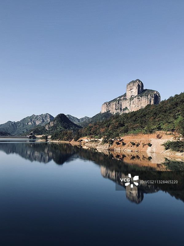 乐清玉甑峰 中雁荡山 钟前水库图片素材