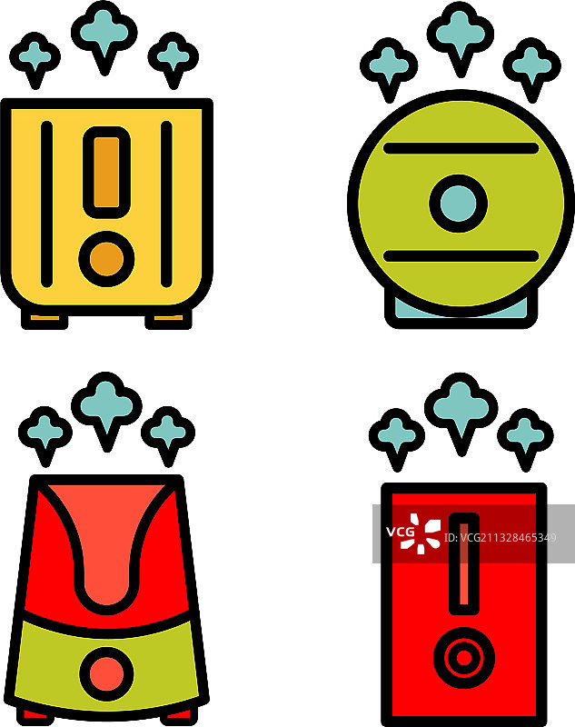 加湿器图标合集2图片素材