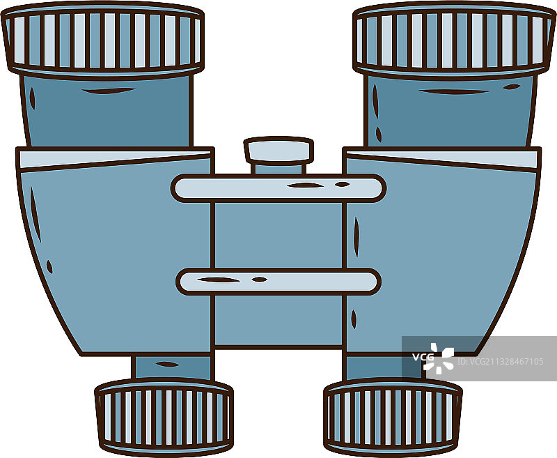 双筒望远镜设备线性填充风格图标图片素材